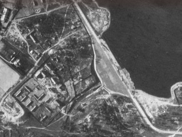 Химкинская плотина, аэрофотосъемка 1942 года